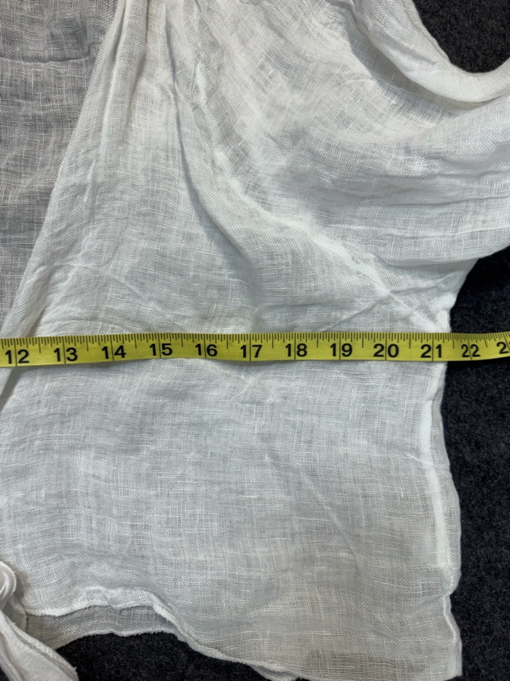 Colette White Linen Wrap - Picture 4 of 6